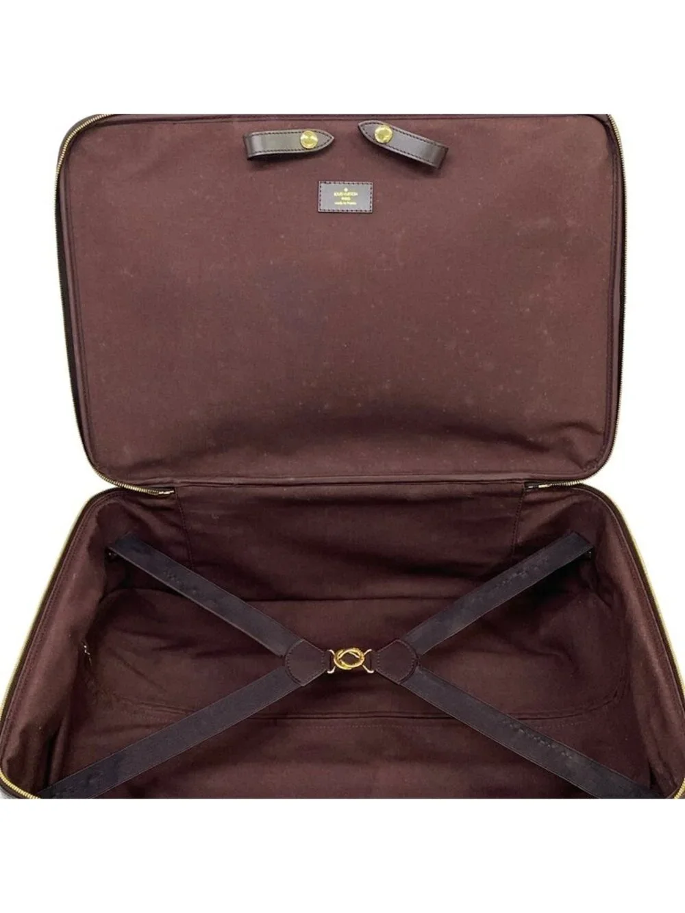 Louis Vuitton Travel Bag Taiga Pegase 60 Acajou Leather
